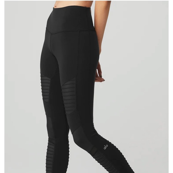 ALO High-Waist Moto Leggings, NWOT, XS - Picture 2 of 5